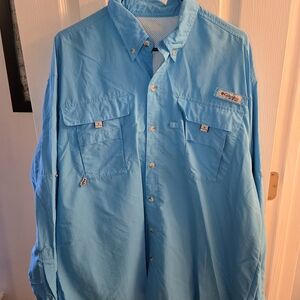 Columbia Men's Sky Blue Casual Shirt